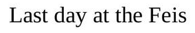 The title in Mike’s manuscript