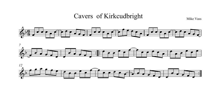 The score of Cavers of Kirkcudbright