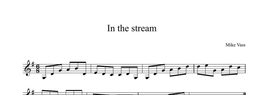 The score of In the Stream