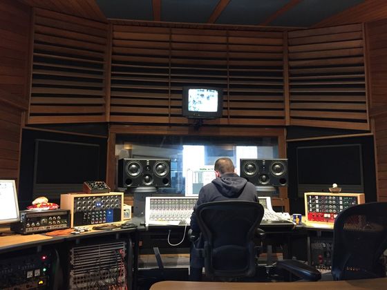 The control room at Castlesound, 21 October 2018