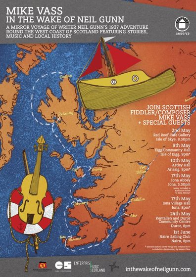 The 2014 In the Wake of Neil Gunn tour poster
