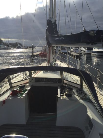 The cockpit, looking forward