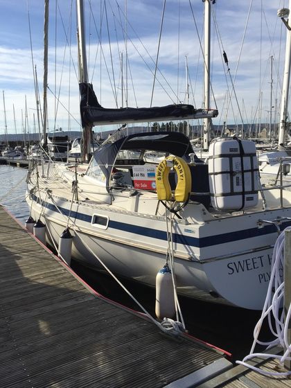 Sweet Harmony alongside at Inverkip, March 2016